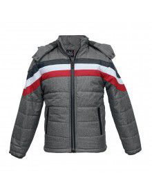 Boys Jacket  Polyester Quilted Grey